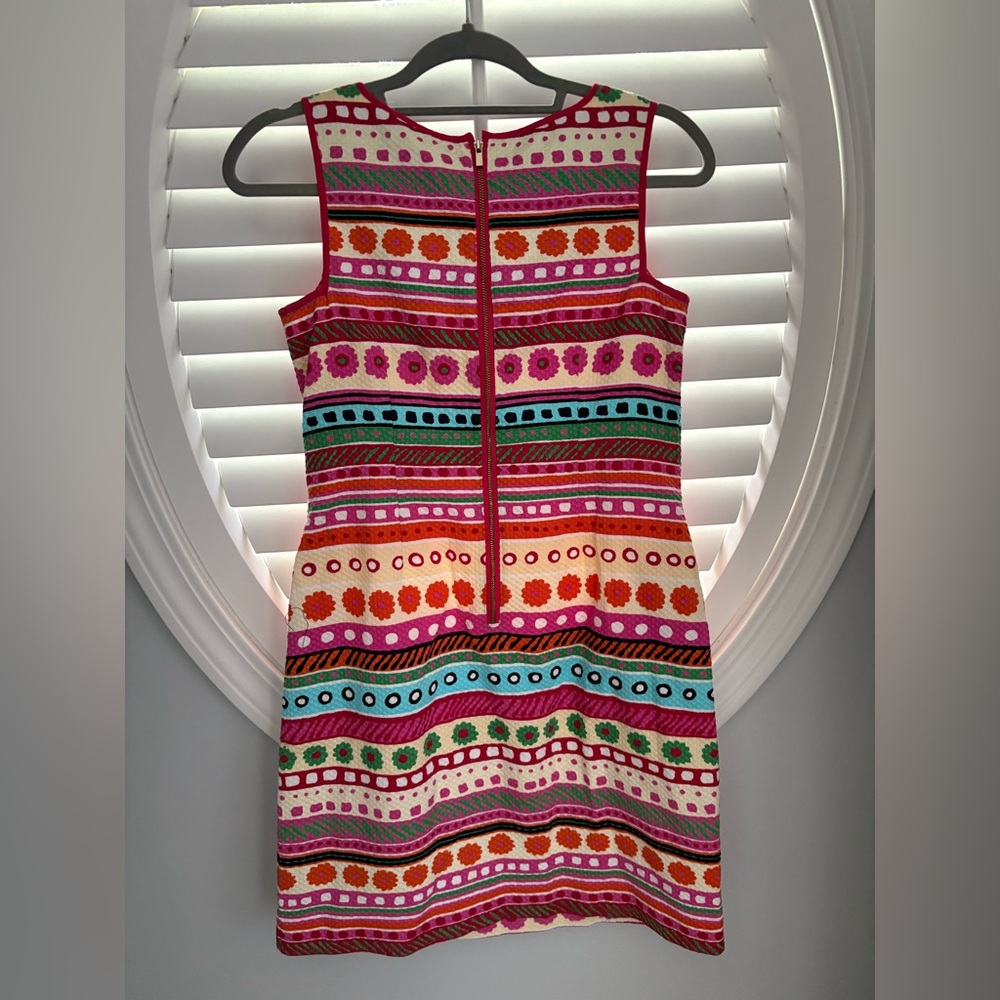Talbots Multicolor Striped Mini Dress colorful 2 petite - Picture 7 of 9